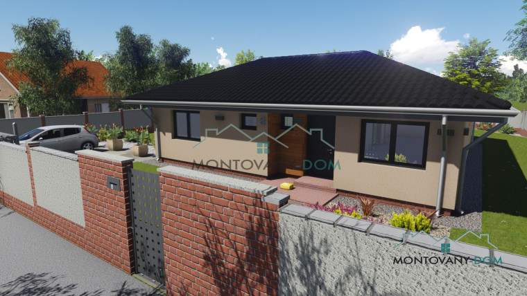 Nízkoenergetický Bungalov Lucia s valbovou strechou