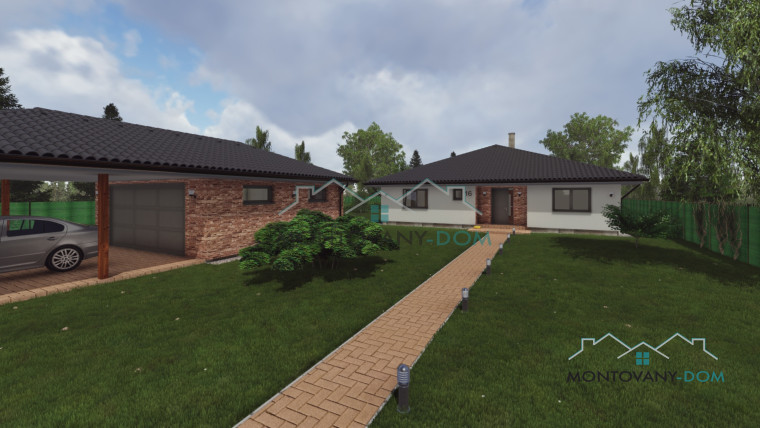 Nízkoenergetický Bungalov Paula s valbovou strechou