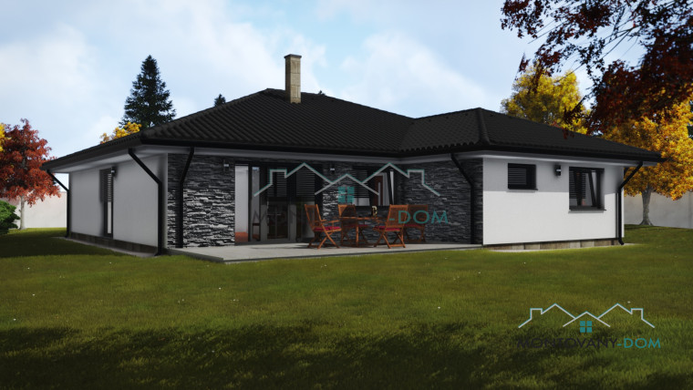 Nízkoenergetický Bungalov Romana s valbovou strechou