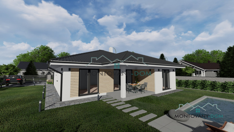 Nízkoenergetický Bungalov Alexandra s valbovou strechou