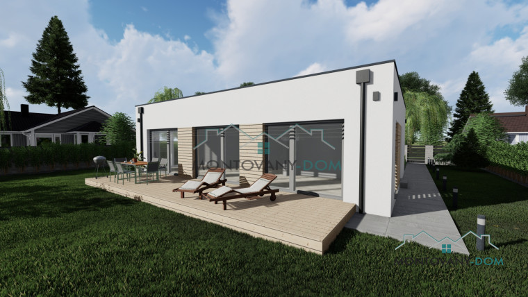 Nízkoenergetický Bungalov Alica s rovnou strechou