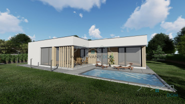 Nizkoenergetický Bungalov Olívia s rovnou strechou
