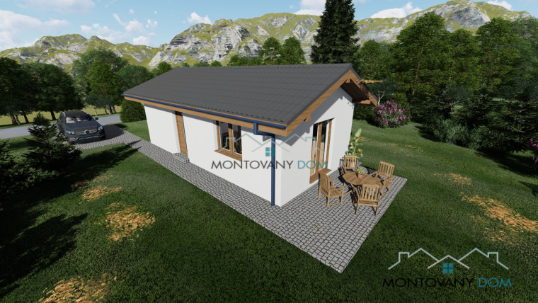 Záhradný nízkoenergetický dom do 50 m²